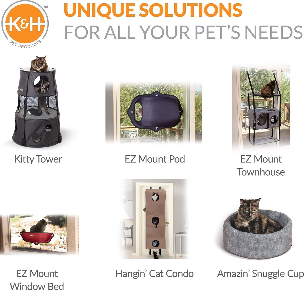 K&H Pet Products EZ Mount Townhouse Cat Furniture