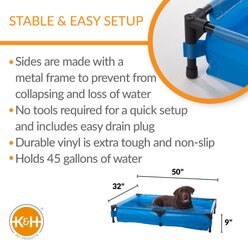 K&H Pet Products Dog Pool & Pet Bath, Blue, X-Large slide 2 of 8