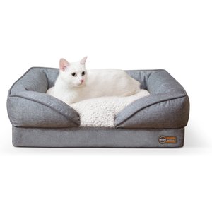 K&H Pet Products Pillow-Top Orthopedic Lounger Sofa Dog Bed, Classy Gray, Small 