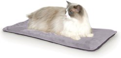 K&H Pet Products Thermo-Kitty Mat Heated Cat Bed, Gray 