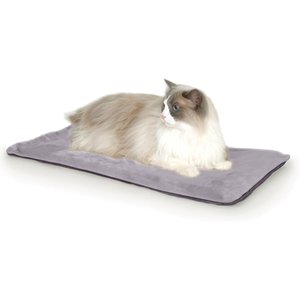 K&H Pet Products Thermo-Kitty Mat Heated Cat Bed, Gray 