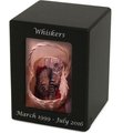 A Pet's Life Photo Frame Personalized Dog & Cat Urn, Black, Small