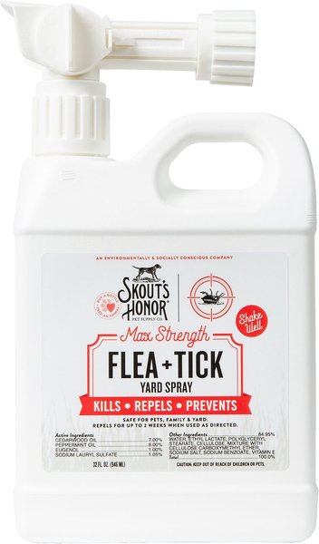 Skout's Honor Flea & Tick Yard Spray, 32-oz bottle slide 1 of 6
