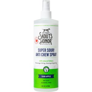 Skout's Honor Super Sour Anti Chew Dog & Cat Spray, 16-oz bottle