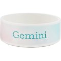 Frisco Watercolors Ceramic Personalized Dog Bowl, 2.75 Cup