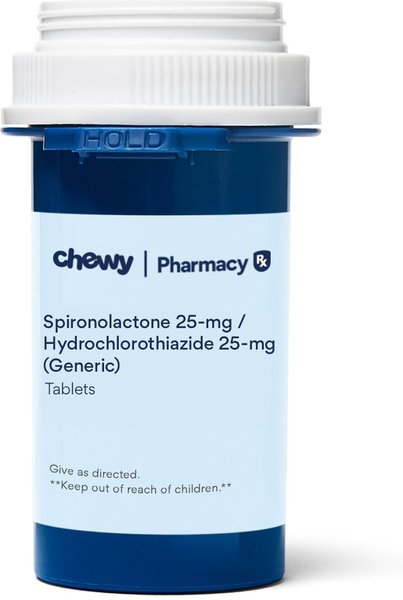 Spironolactone / Hydrochlorothiazide (Generic) Tablets, 25-mg, 60 tablets slide 1 of 4