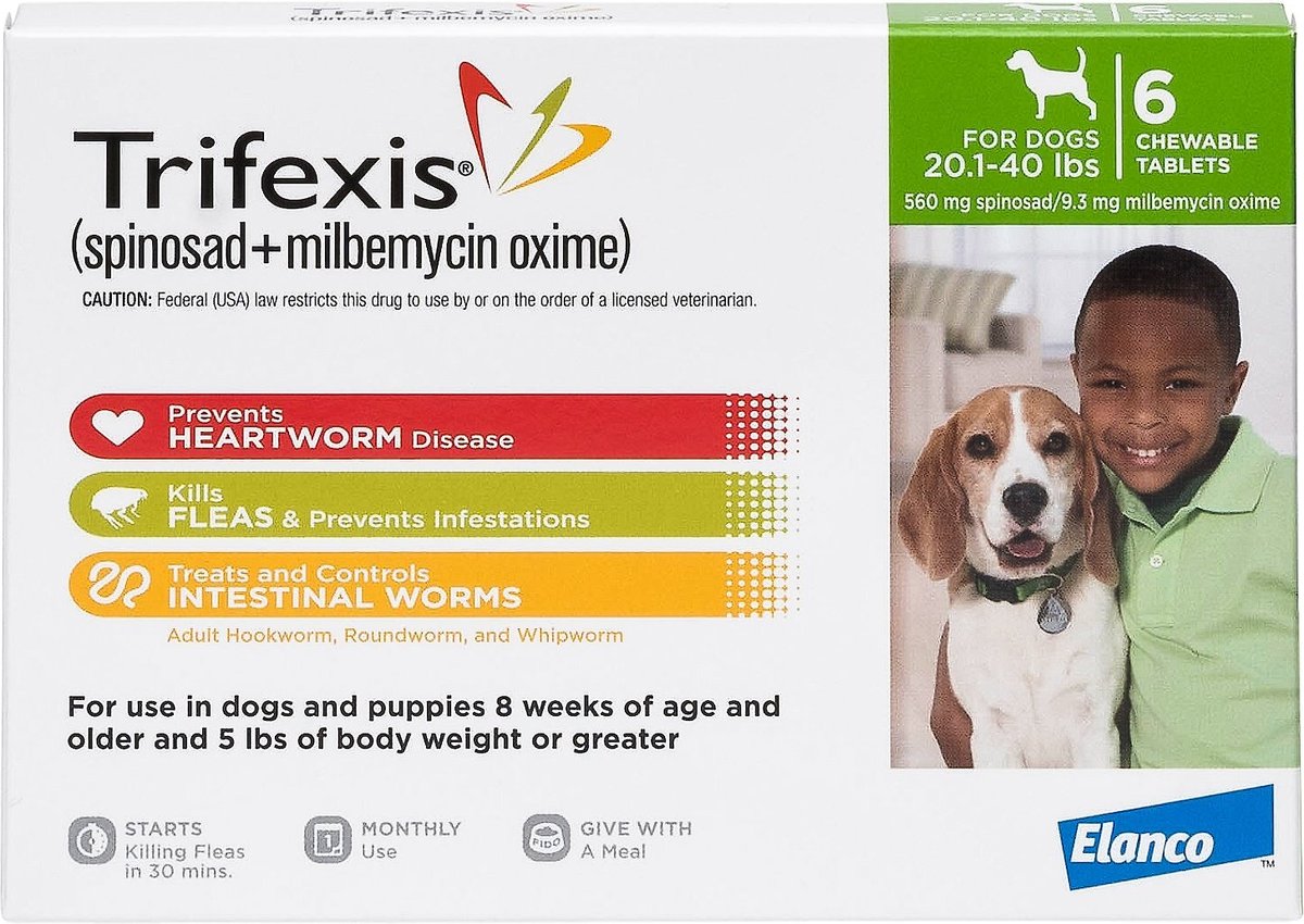 Trifexis chewable 2024 tablets for dogs