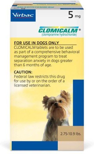 Clomicalm (Clomipramine HCl) Tablets for Dogs, 5-mg, 90 tablets slide 1 of 8