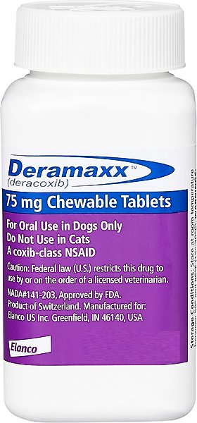 Deramaxx Chewable Tablets for Dogs, 30 Tablets, 75-mg slide 1 of 4