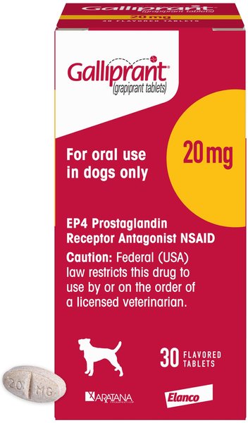 Galliprant (grapiprant) Tablets for Dogs, 20-mg, 30 tablets slide 1 of 10