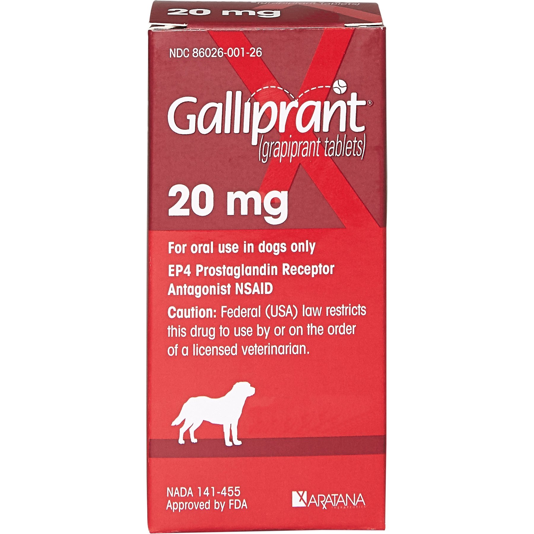 GALLIPRANT (grapiprant) Tablets for Dogs, 20-mg, 60 tablets - Chewy.com