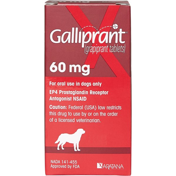 GALLIPRANT (grapiprant) Tablets for Dogs, 60-mg, 60 tablets - Chewy.com