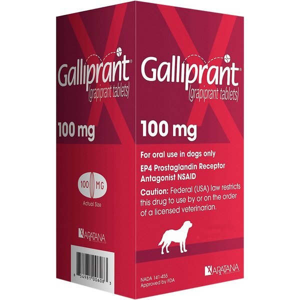 GALLIPRANT (grapiprant) Tablets for Dogs, 100mg, 60 tablets