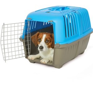 MidWest Spree Plastic Dog & Cat Kennel, 24-in, Blue
