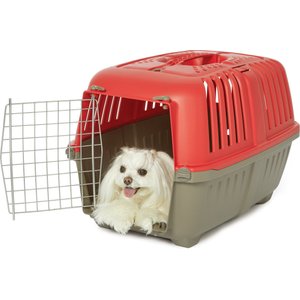 MidWest Spree Plastic Dog & Cat Kennel, 24-in, Red