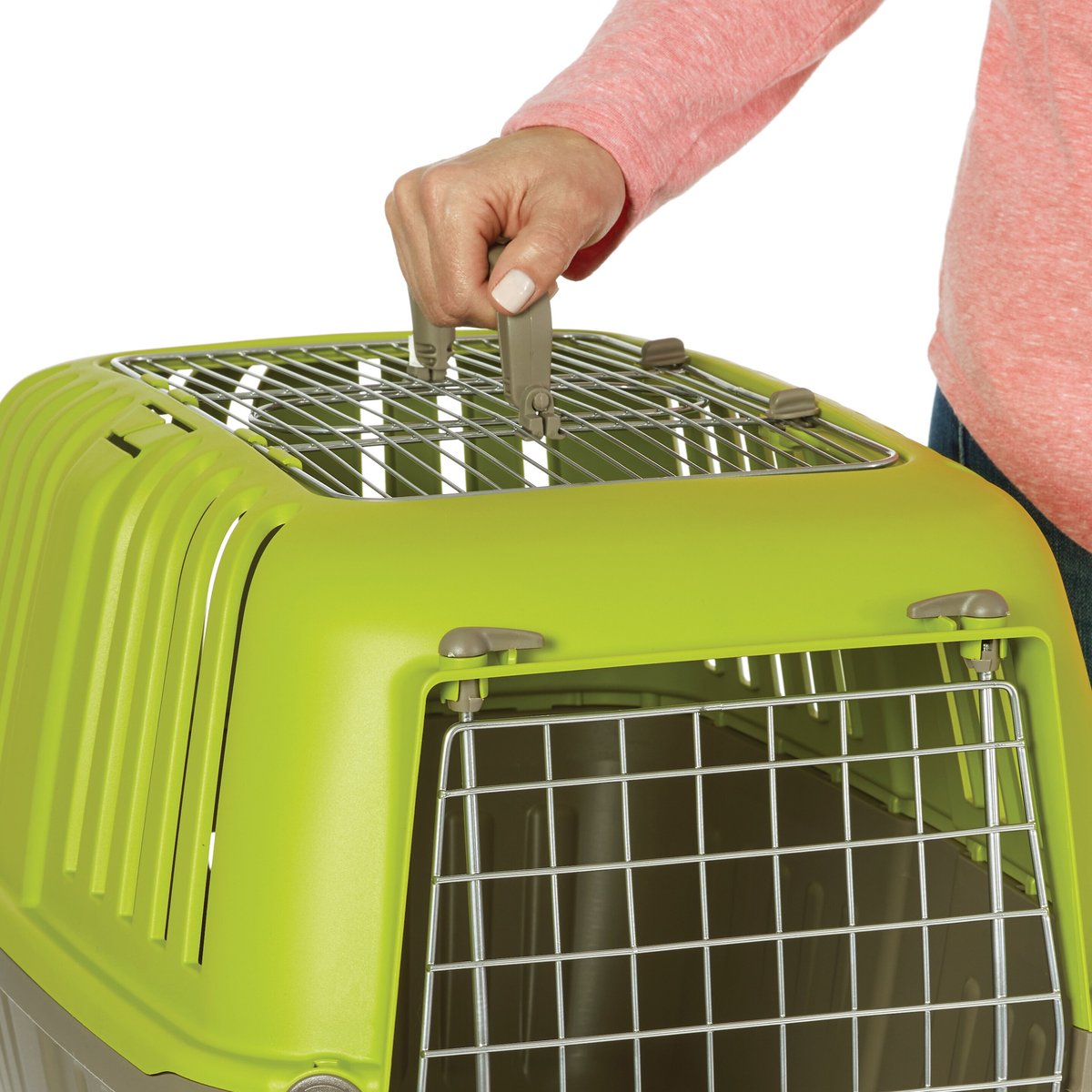MIDWEST Spree Two-Door Dog Carrier, Green - Chewy.com