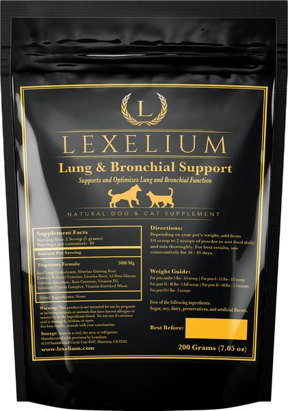 Lexelium Lung & Bronchial Support Dog & Cat Supplement, 7-oz bag slide 1 of 7