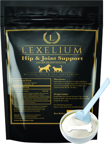 Lexelium Hip & Joint Support Dog & Cat Supplement, 7-oz bag slide 1 of 7