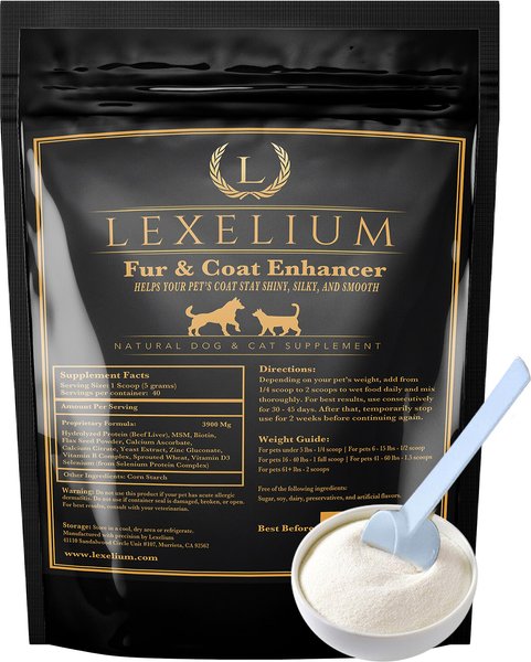 Lexelium Fur & Coat Enhancer Dog & Cat Supplement, 7-oz bag slide 1 of 7