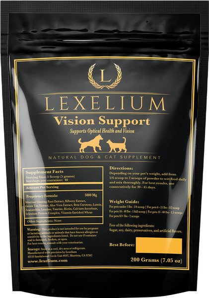 Lexelium Vision Support Dog & Cat Supplement, 7-oz bag slide 1 of 7