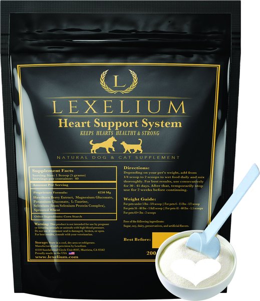Lexelium Heart Support System Dog & Cat Supplement, 7-oz bag slide 1 of 7