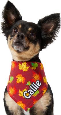 Show full view: Frisco Fall Leaves Personalized Dog & Cat Bandana, Medium slide 7 of 9