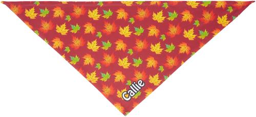Show full view: Frisco Fall Leaves Personalized Dog & Cat Bandana, Large slide 4 of 9