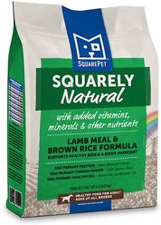 SquarePet Squarely Natural Lamb Meal & Brown Rice Formula Dry Dog Food, 4.4-lb bag