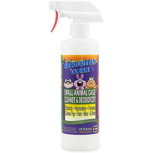 ABSOLUTELY CLEAN Small Animal Cage Cleaner & Deodorizer, 16oz bottle