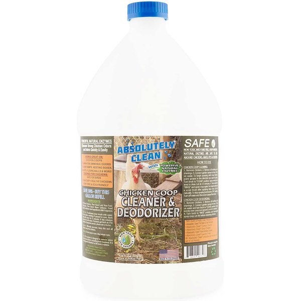 ABSOLUTELY CLEAN Chicken Coop Cleaner & Deodorizer, 128oz bottle