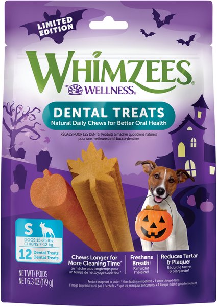 WHIMZEES by Wellness Halloween Dental Chews Natural Grain-Free Dental Dog Treats, Small, 12 count slide 1 of 9