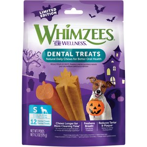 WHIMZEES Fall Small Grain-Free Dental Dog Treats, 12 count