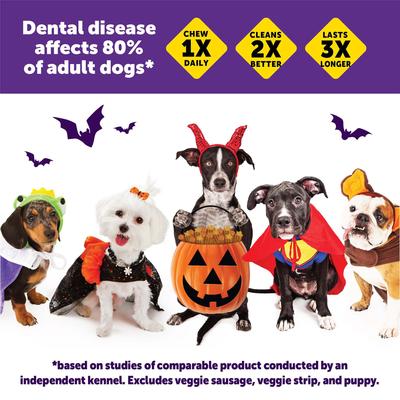 Show full view: WHIMZEES by Wellness Halloween Dental Chews Natural Grain-Free Dental Dog Treats, Small, 12 count slide 6 of 13