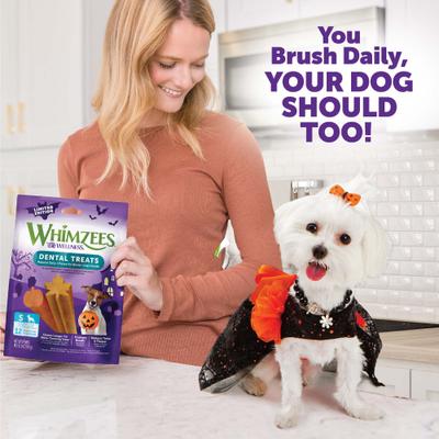 Show full view: WHIMZEES by Wellness Halloween Dental Chews Natural Grain-Free Dental Dog Treats, Small, 12 count slide 8 of 13