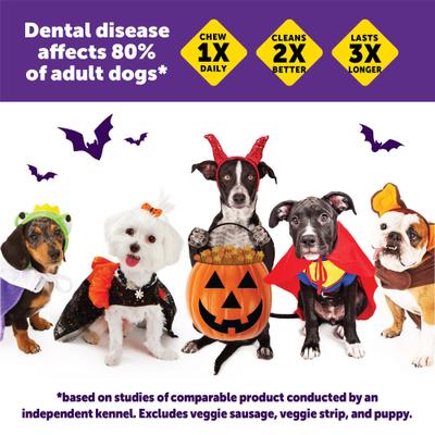 Show full view: WHIMZEES by Wellness Halloween Dental Chews Natural Grain-Free Dental Dog Treats, Medium, 6 count slide 6 of 13