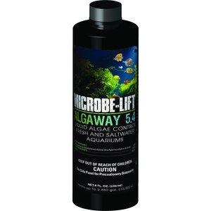 Microbe-Lift Algaway 5.4 Algae Control Aquarium Algaecide, 8-oz bottle