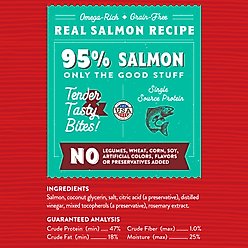 Stella & Chewy's Just Jerky Bites Real Salmon Recipe Grain-Free Dog Treats, 6-oz bag slide 2 of 2