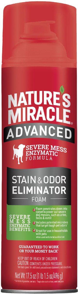 Nature's Miracle Dog Odor Destroyer Foam Aerosol Spray, 17.5-oz bottle