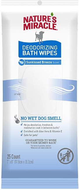 Dog shop bath wipes