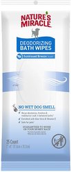 Nature's Miracle Fresh & Clean Deodorizing Dog Bath Wipes, 25 count