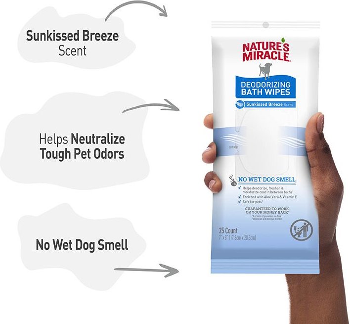 Nature's miracle deodorizing outlet bath wipes ingredients