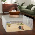 Frisco Wire Small Pet Playpen with Door, White, 15-in, Unscented