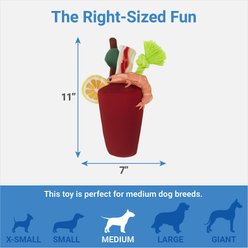 Frisco Brunch Bloody Mary Plush Squeaky Dog Toy slide 2 of 3