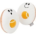 Frisco Brunch Egg in Hole 2-in-1 Plush with Tennis Ball Dog Toy