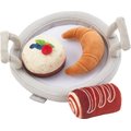Frisco Brunch Pastry Plate Plush Squeaky Dog Toy, 4 count