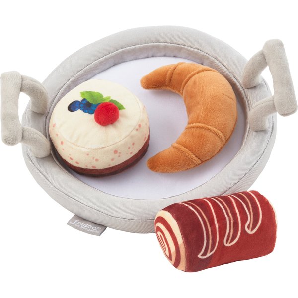 Frisco Cinnamon Roll & Croissant Latex Squeaky Dog Toy, 2 count