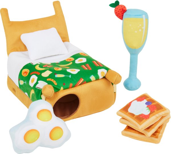 Frisco Brunch Breakfast in Bed Hide & Seek Puzzle Plush Squeaky Dog Toy slide 1 of 5