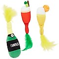 Frisco Brunch Bottomless Mimosas Plush Cat Toy with Catnip, 3 count