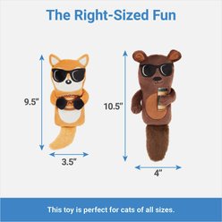 Frisco Brunch Bear & Fox Plush Cat Toy with Catnip, 2 count slide 2 of 3