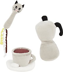 Frisco Brunch Coffee Set Plush Cat Toy with Catnip, 3 count slide 1 of 3